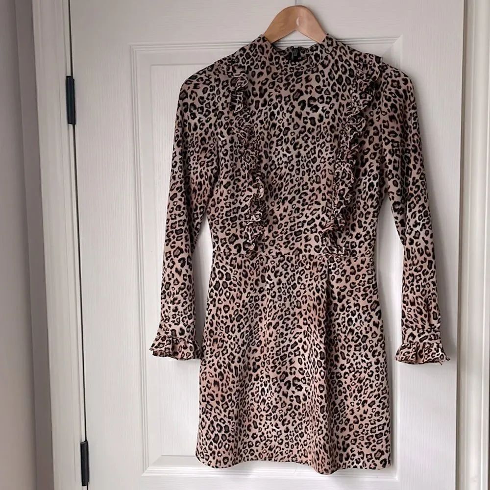 Topshop animal print dress